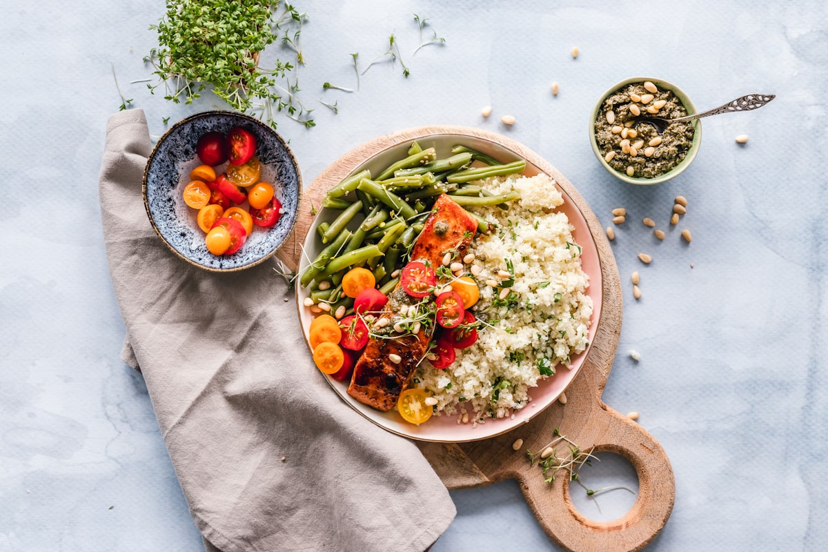 Mediterranean salad with olive oil